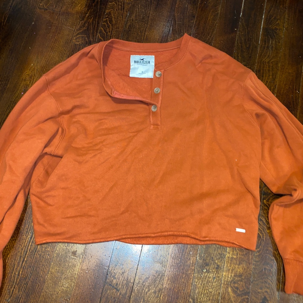 A cropped sweater